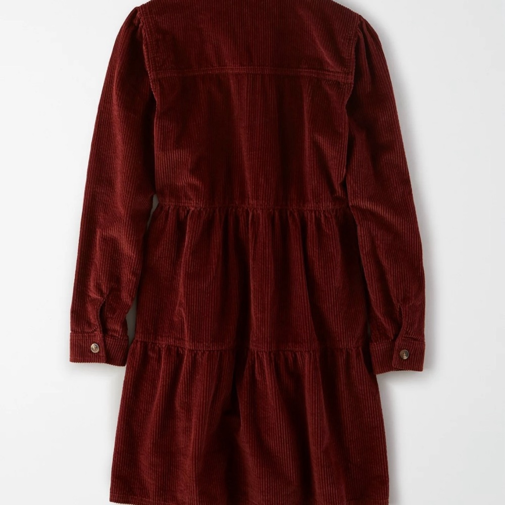 American Eagle Outfitters Burgundy Corduroy Dress - Picture 4 of 8